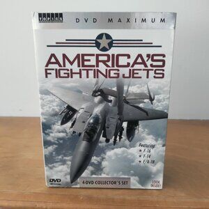 America's Fighting Jets 4 DVD's Air Force, Navy & Marines,Cold War Unusual Jets